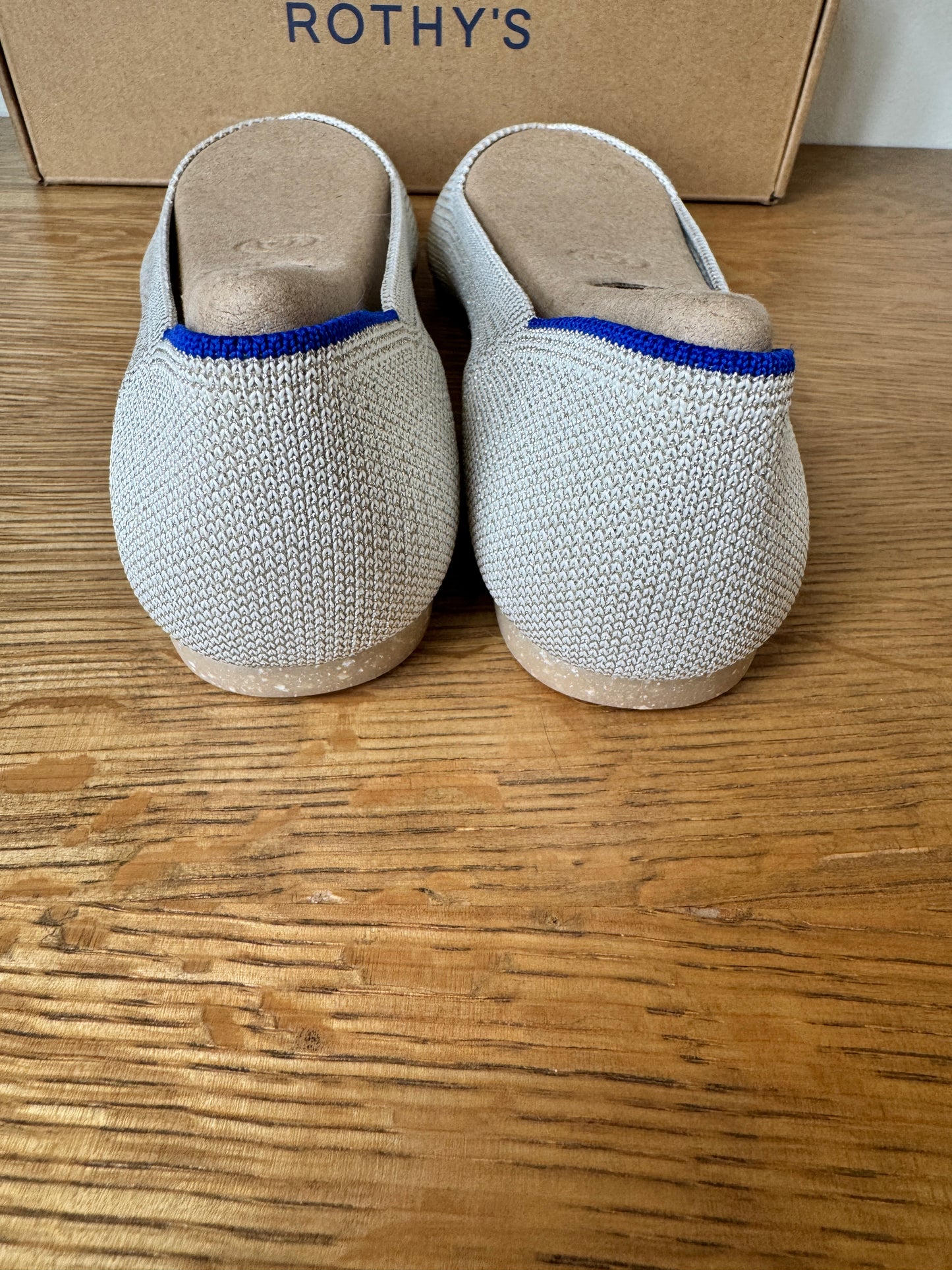 Rothy’s The Point Flat – Diamond Metallic | Size 9 – Bridal-Ready, Never Worn