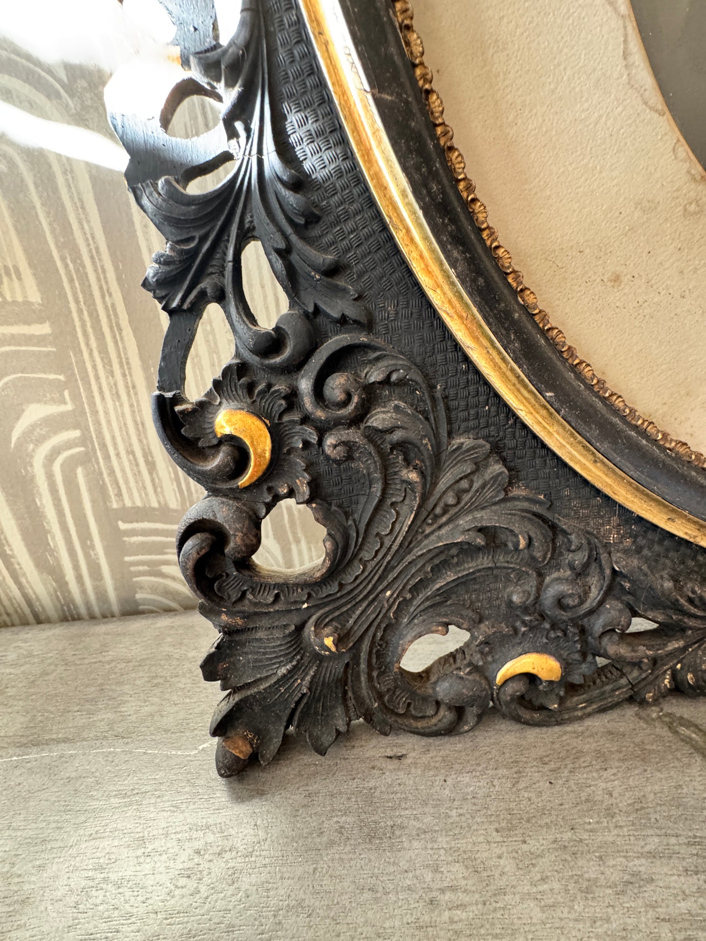 Victorian Oval Portrait in Ornate Frame