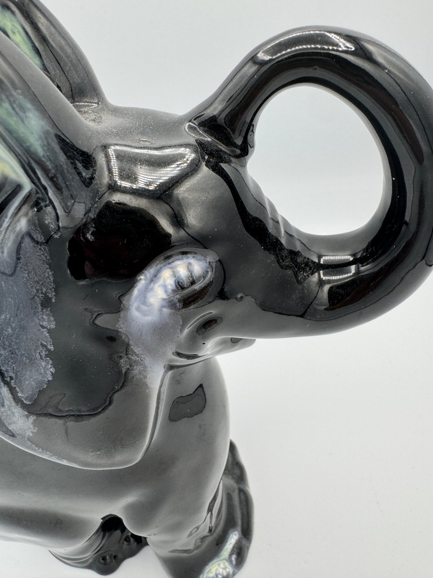 Royal Haeger Black Elephant Figurine – Handcrafted USA (#509)