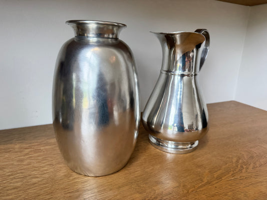Barneys New York Silver-Plated Pitcher & Vase Set – Polished Finish with Original Tags