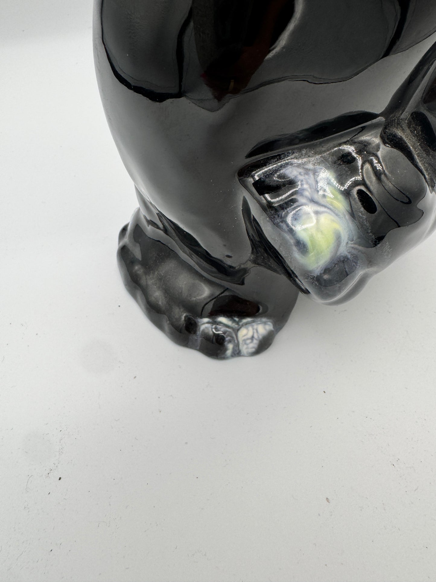 Royal Haeger Black Elephant Figurine – Handcrafted USA (#509)