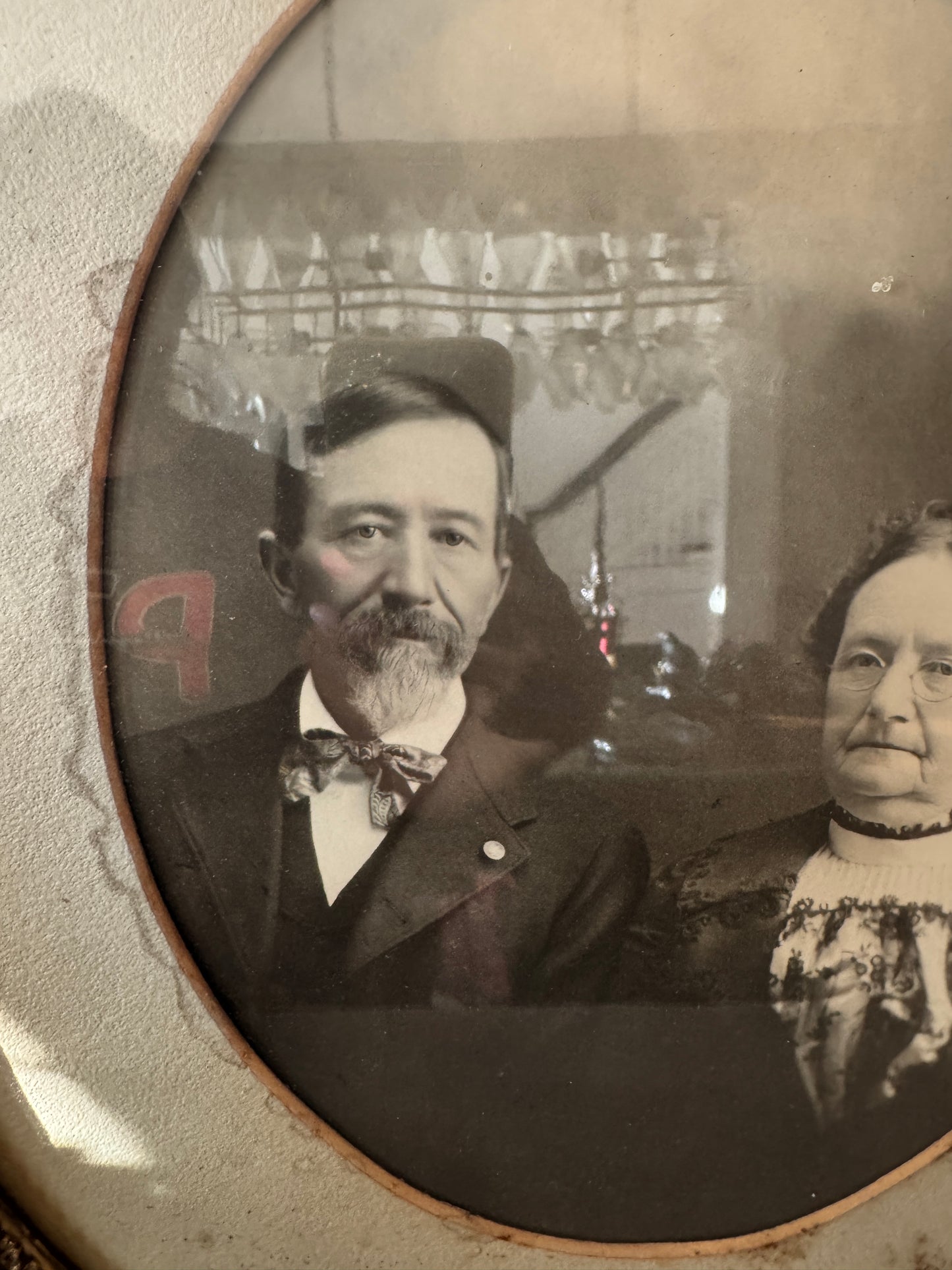 Victorian Oval Portrait in Ornate Frame