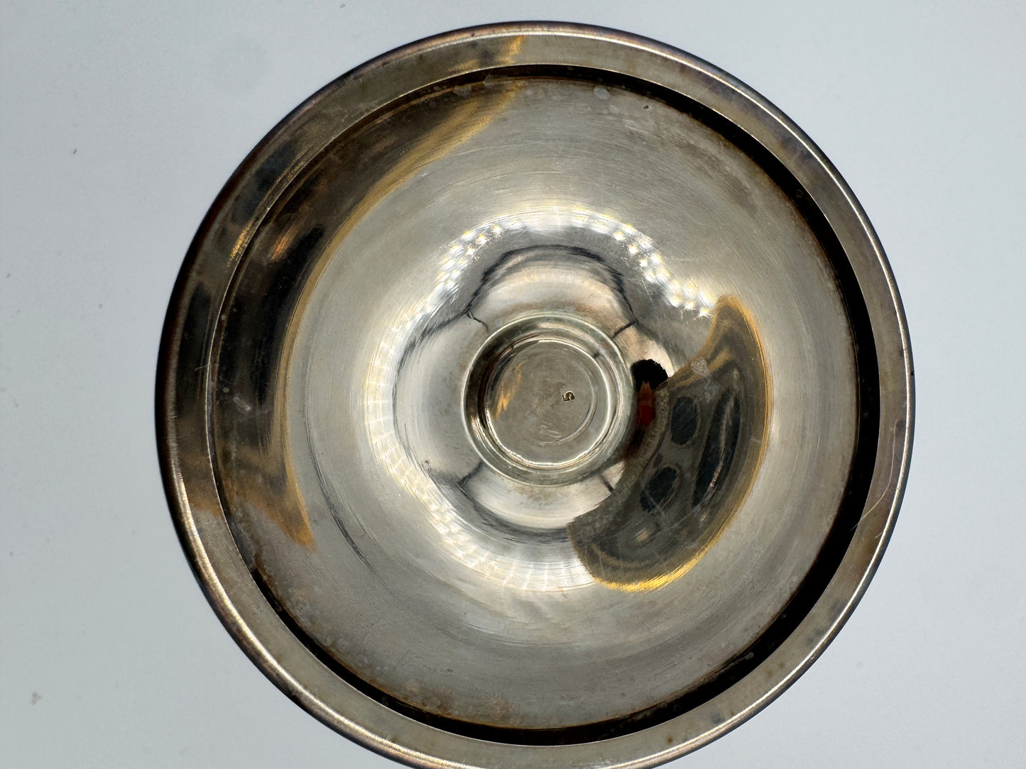 Raimond Silver-Plated Dessert Coupes with Golden Interior – Set of 2, Midcentury Barware