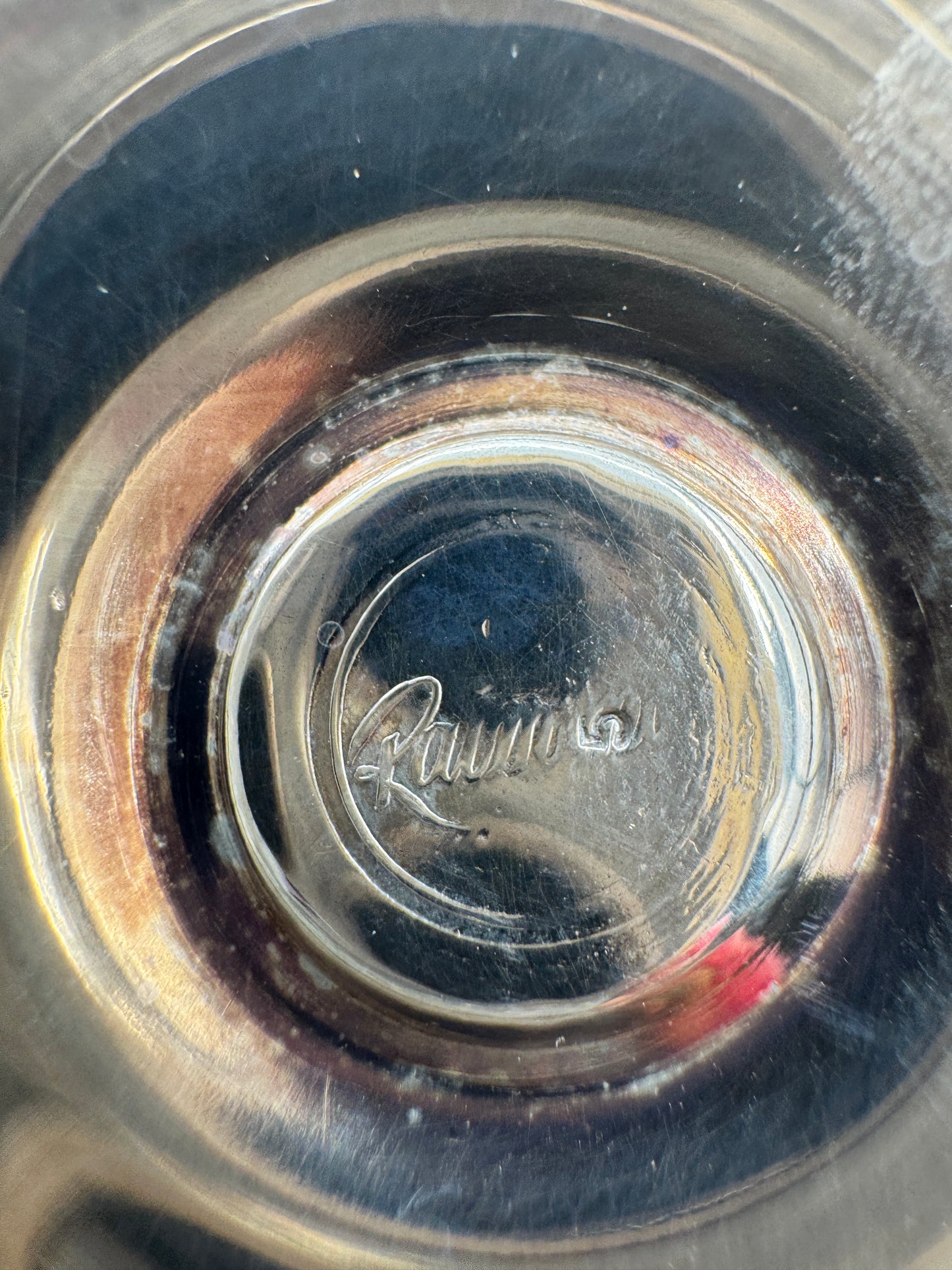 Raimond Silver-Plated Dessert Coupes with Golden Interior – Set of 2, Midcentury Barware