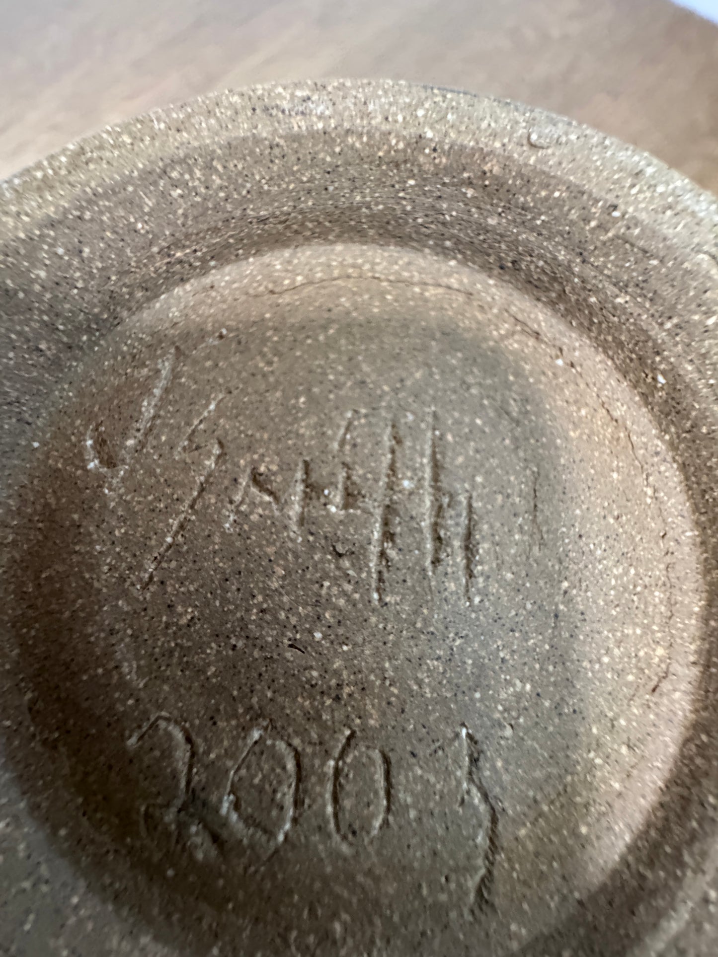 Hand-Thrown Glazed Stoneware Vase – Signed (2003)