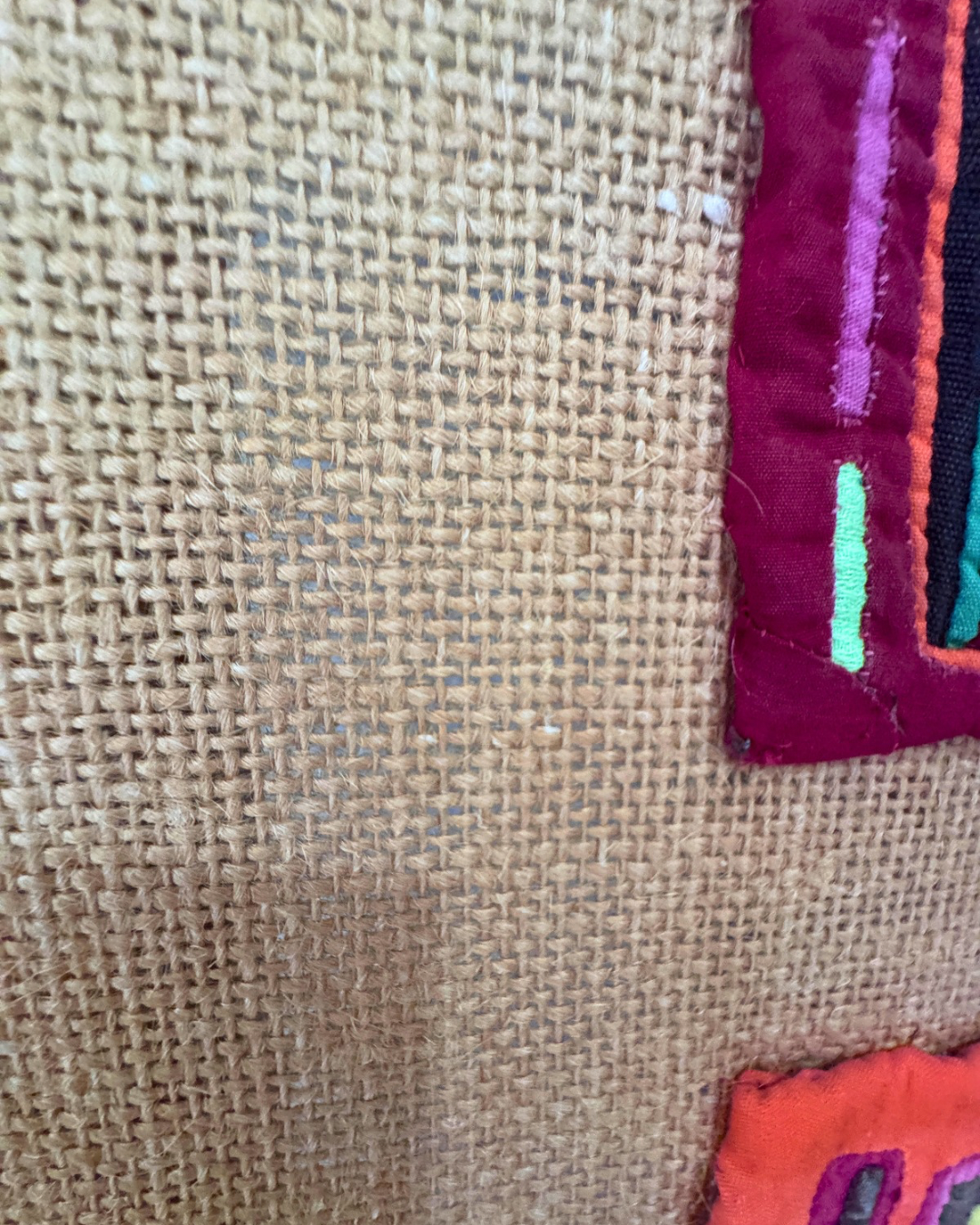 Vintage Framed Guna (Mola) Textile Panel - Hand-Stitches Reverse Appliqué Folk Art From Panama