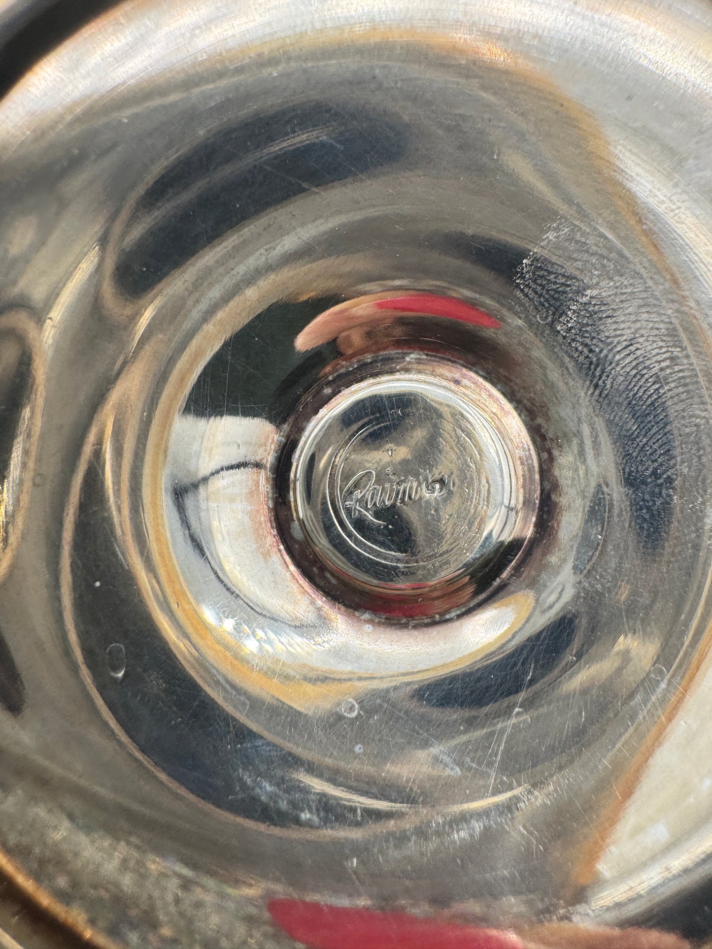 Raimond Silver-Plated Dessert Coupes with Golden Interior – Set of 2, Midcentury Barware