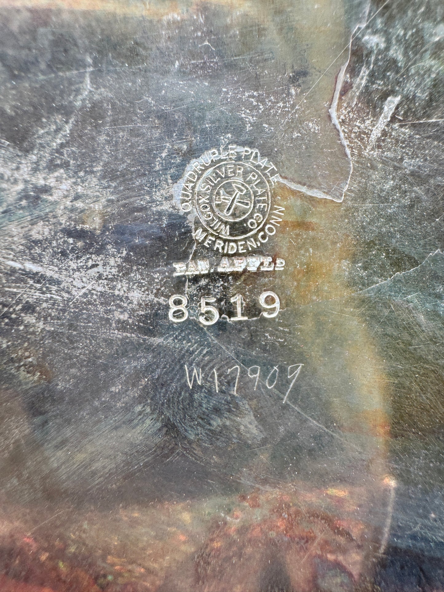 Antique Wilcox Silver Plate Co. Quadruple Plate Candlesticks – Victorian Era, Ornate Silver Candle Holders (Pair), c.1880s