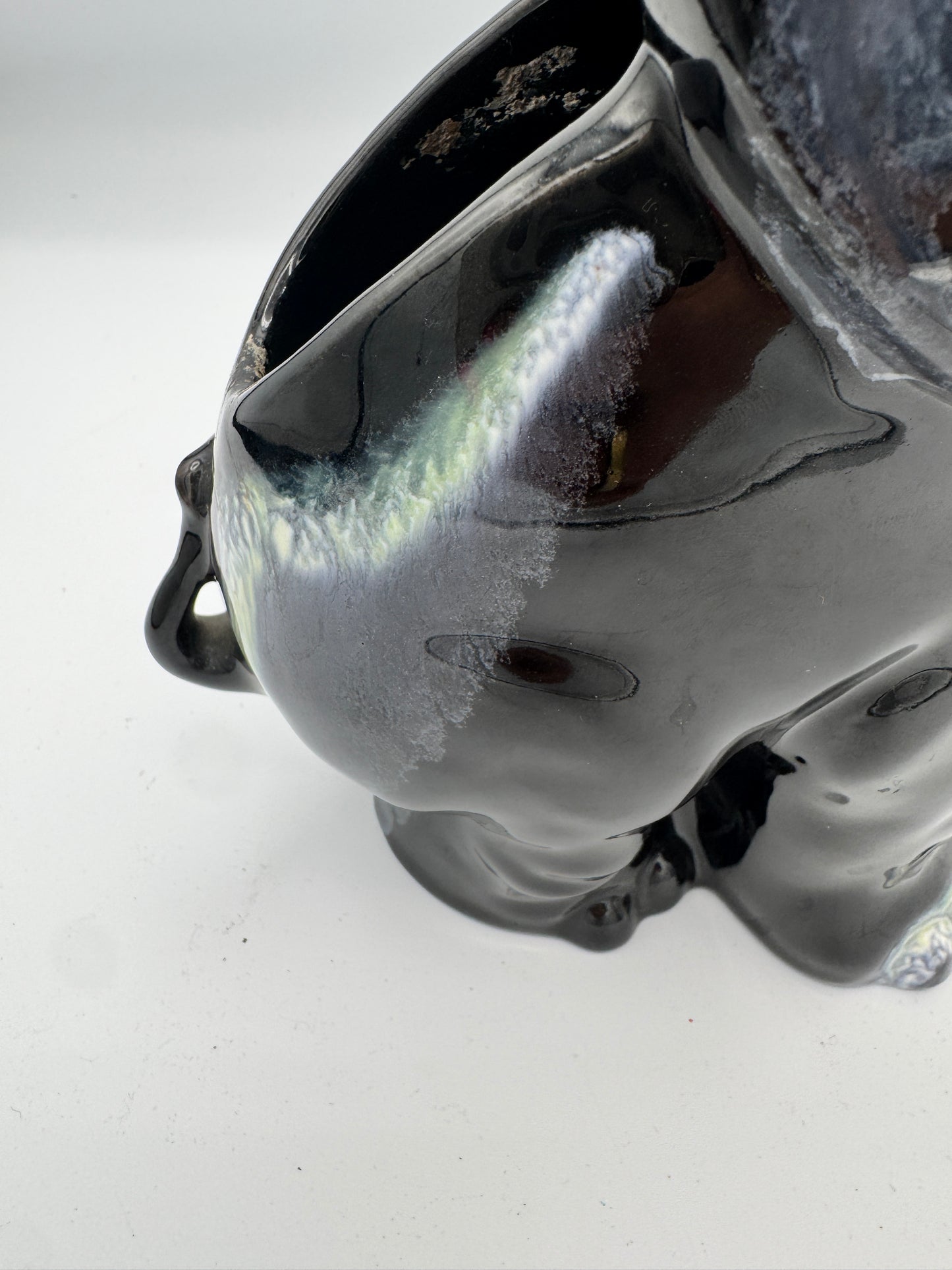 Royal Haeger Black Elephant Figurine – Handcrafted USA (#509)