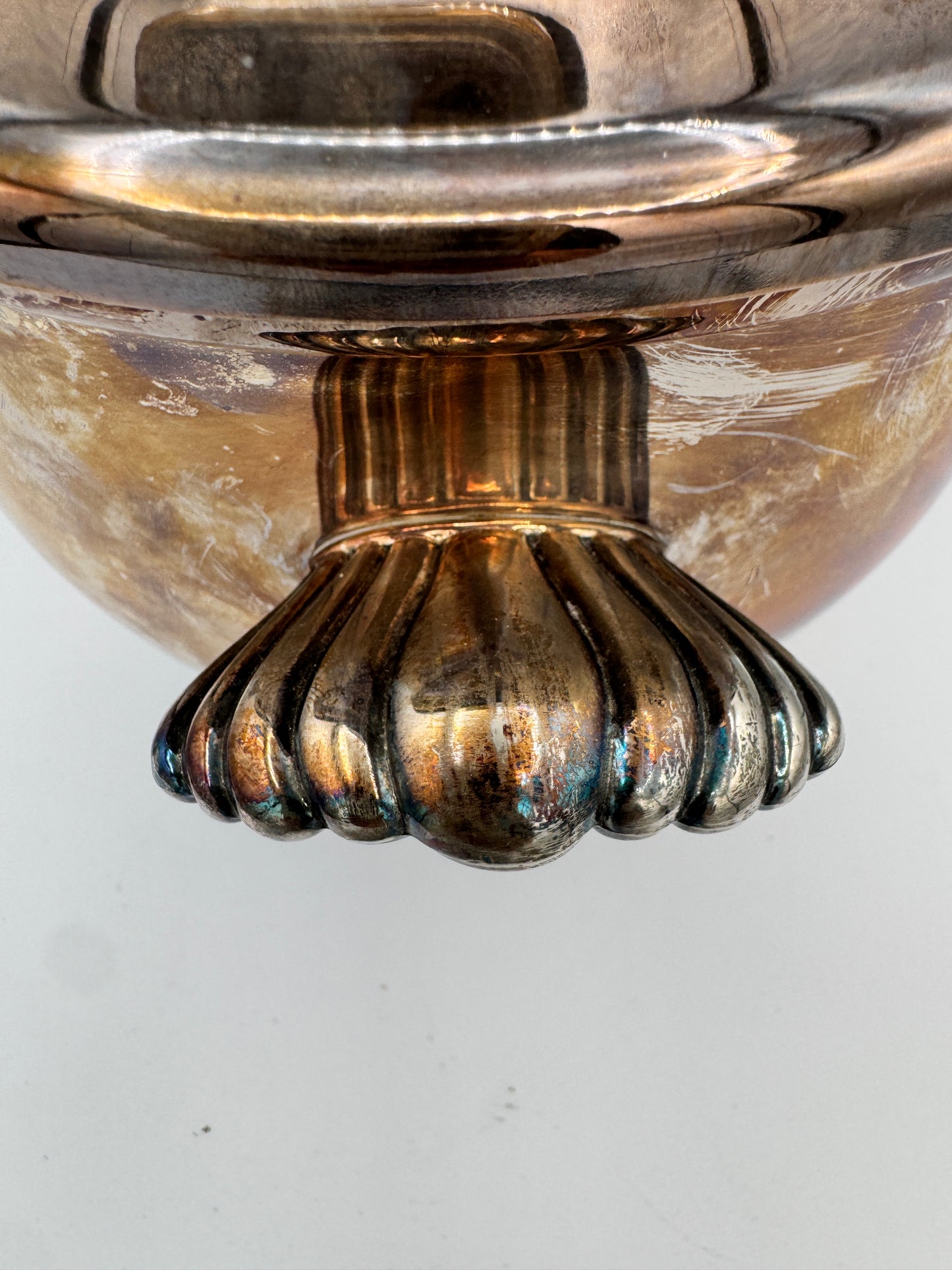 William Rogers No. 27 Silverplate Paul Revere Ice Bucket with Tongs