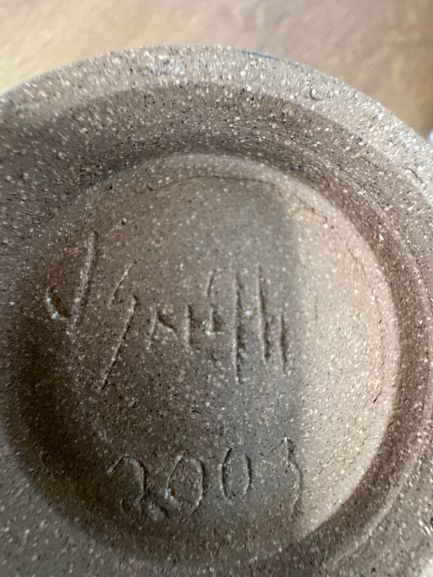 Hand-Thrown Glazed Stoneware Vase – Signed (2003)