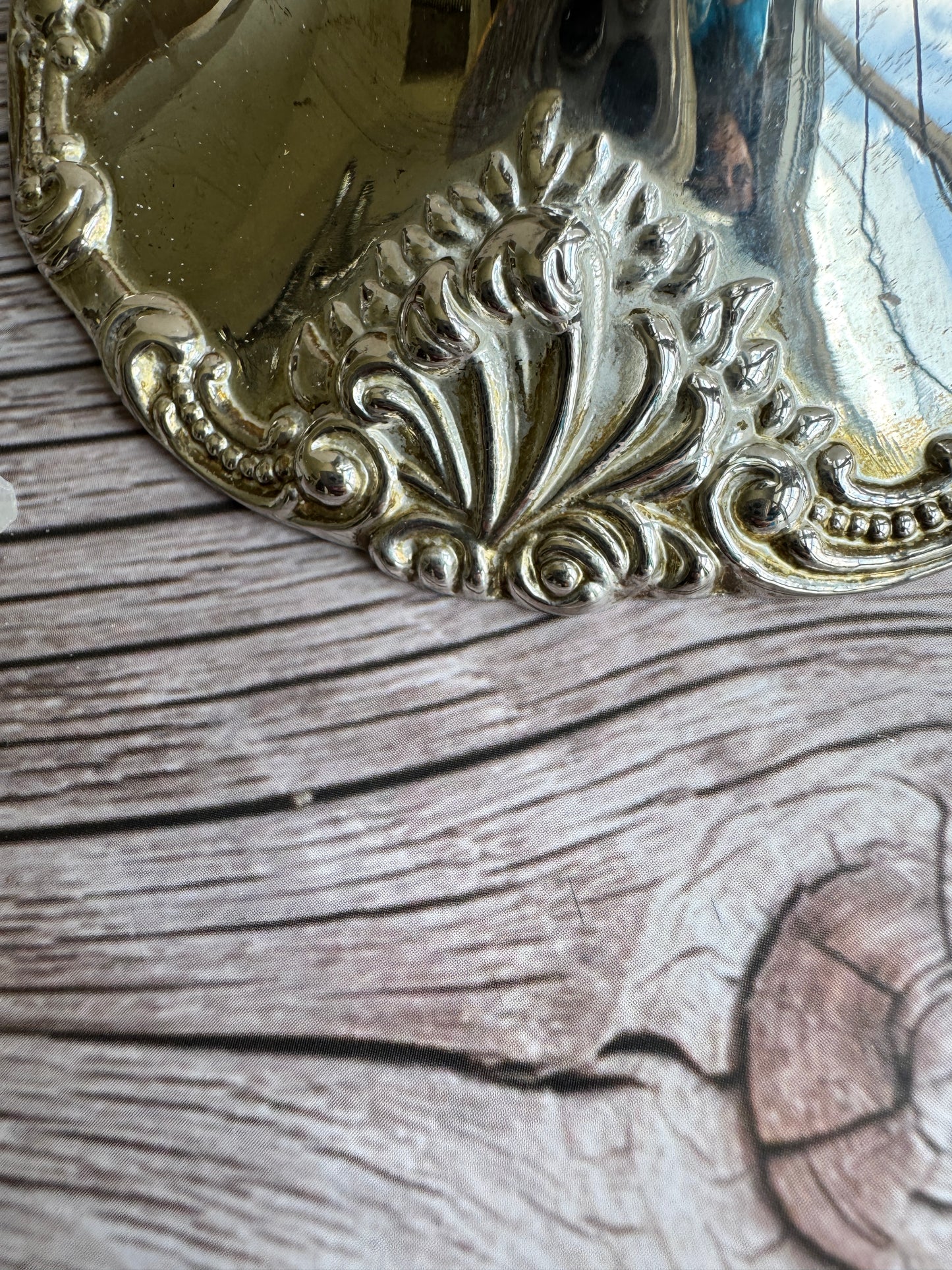 Vintage Godinger Baroque Candlesticks – Silver-Plated Pair