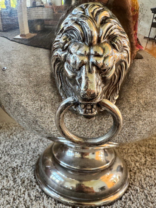 W. & S. Blackinton Lion-Handled Silver Punch Bowl – 16" Vintage Wedding Centerpiece