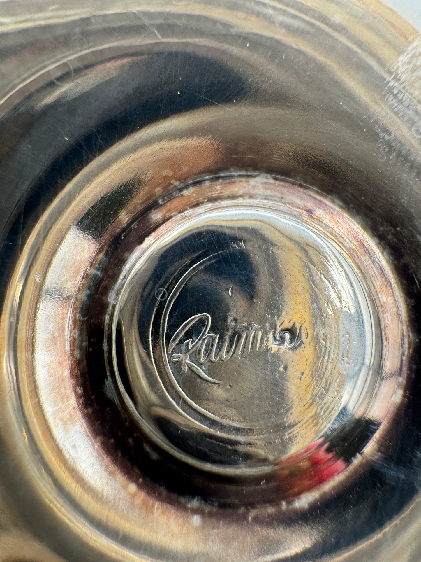 Raimond Silver-Plated Dessert Coupes with Golden Interior – Set of 2, Midcentury Barware