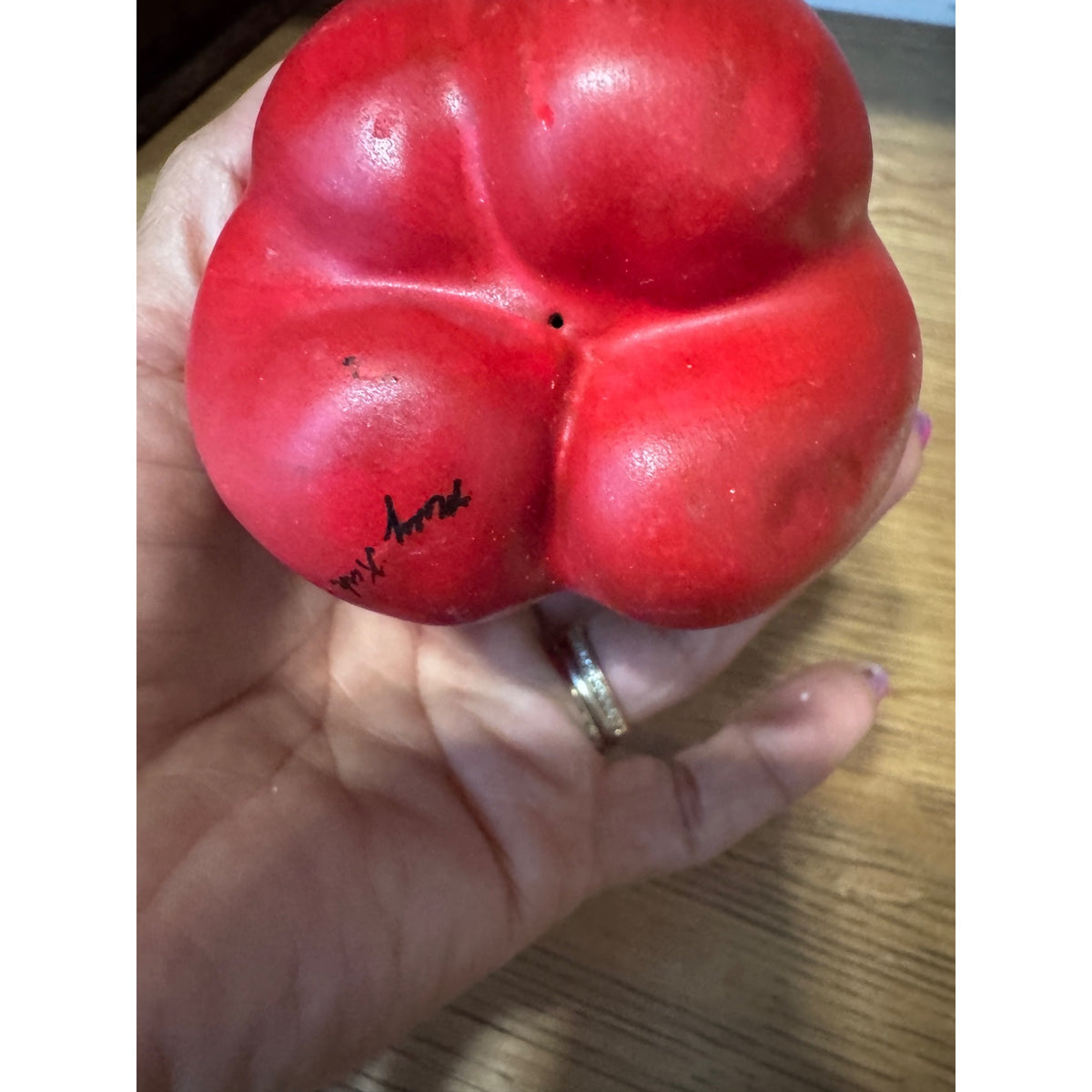 Mary Kirk Kelly Ceramic Red Bell Pepper Sculpture – Signed