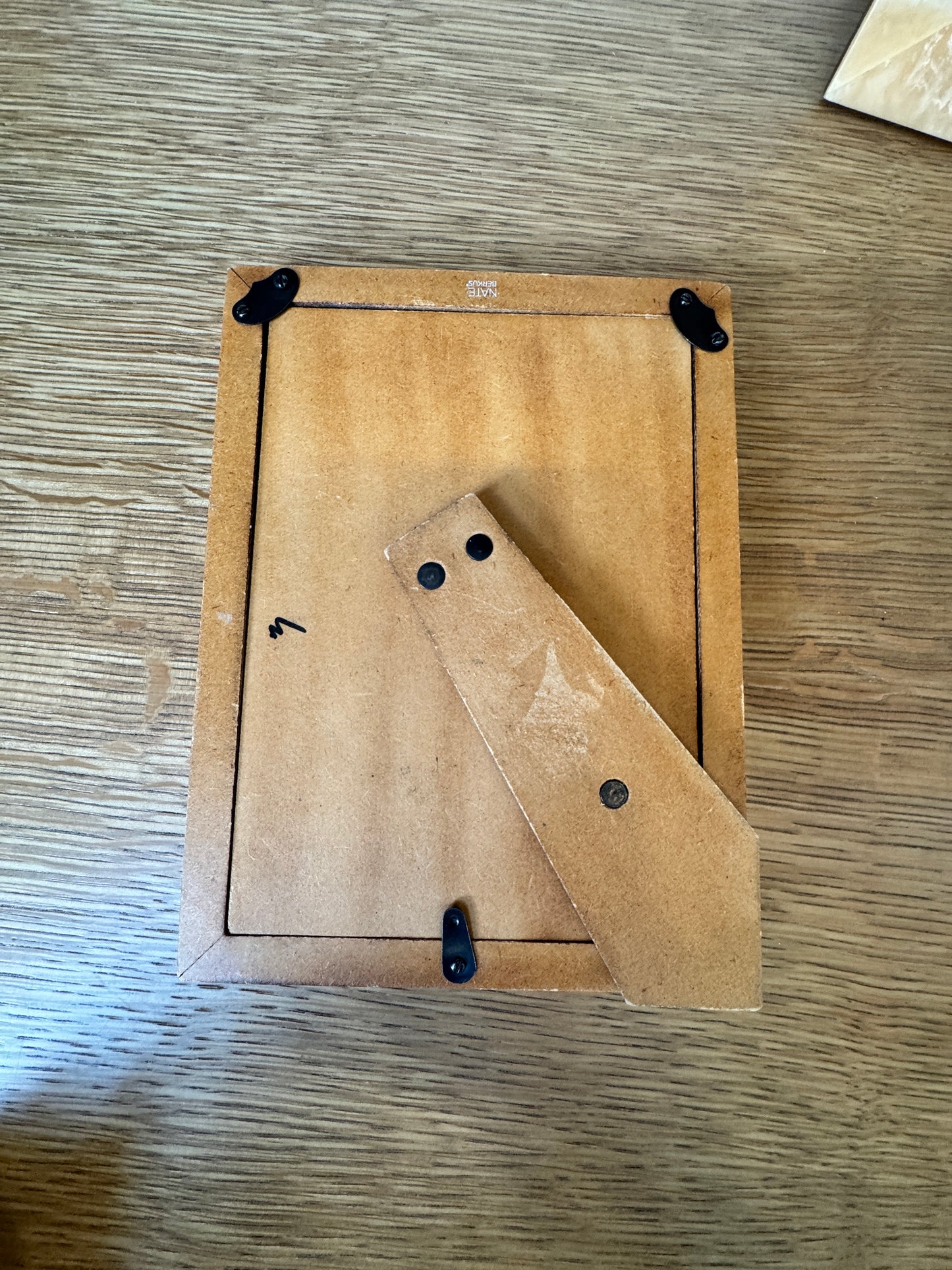 Two stylish stone photo frames