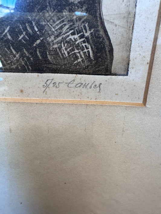 Frederic Taubes Original Portrait Etching - Female Porait (1900–1981) – Unframed