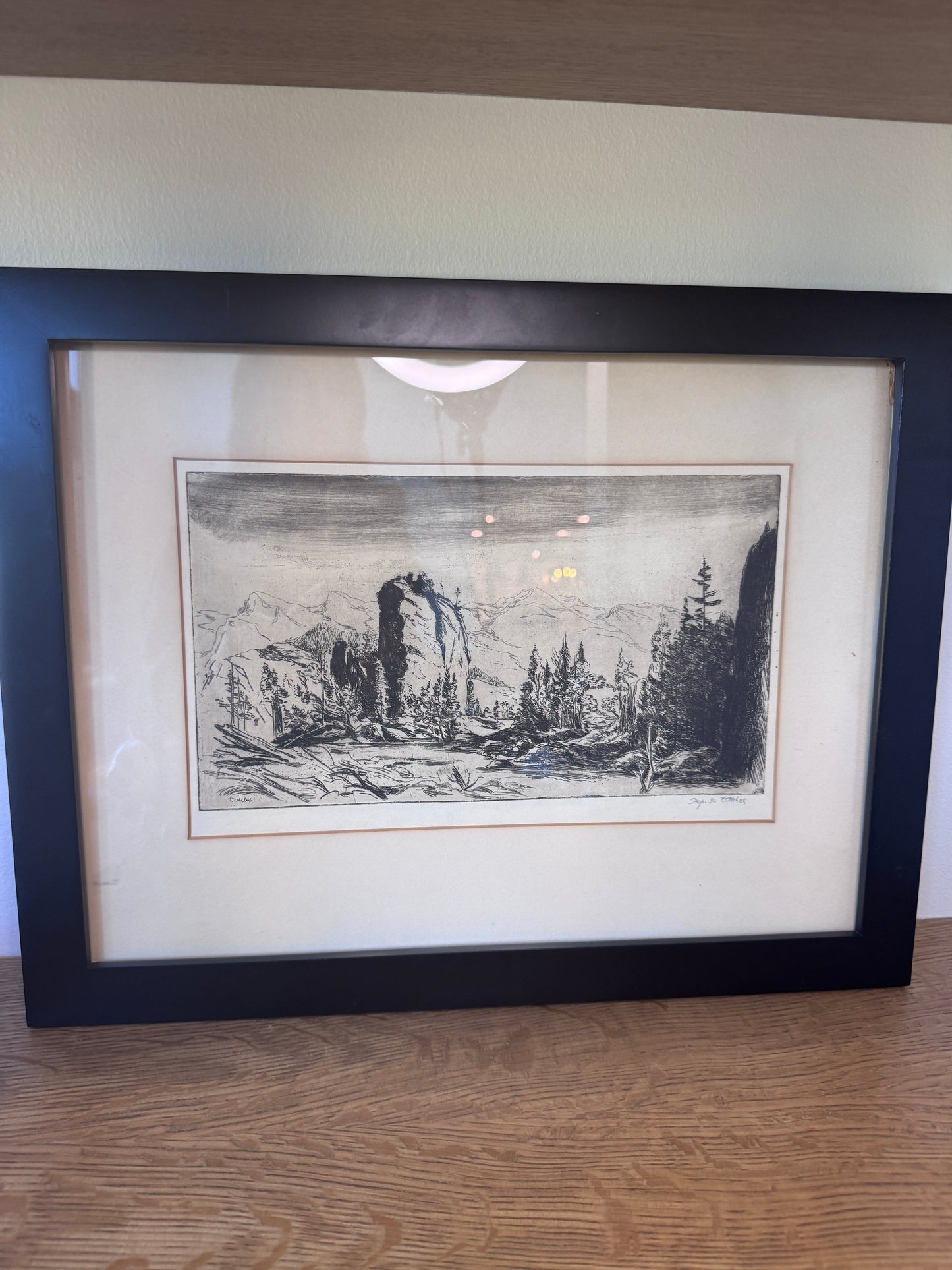 Frederic Taubes Landscape Etching - Landscape -  (1900–1981) – Unframed