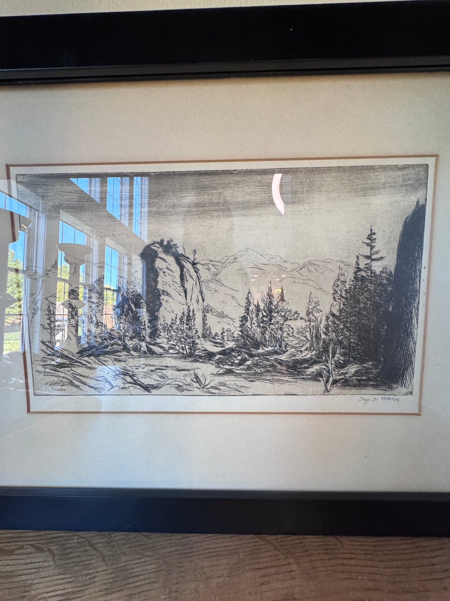Frederic Taubes Landscape Etching - Landscape -  (1900–1981) – Unframed