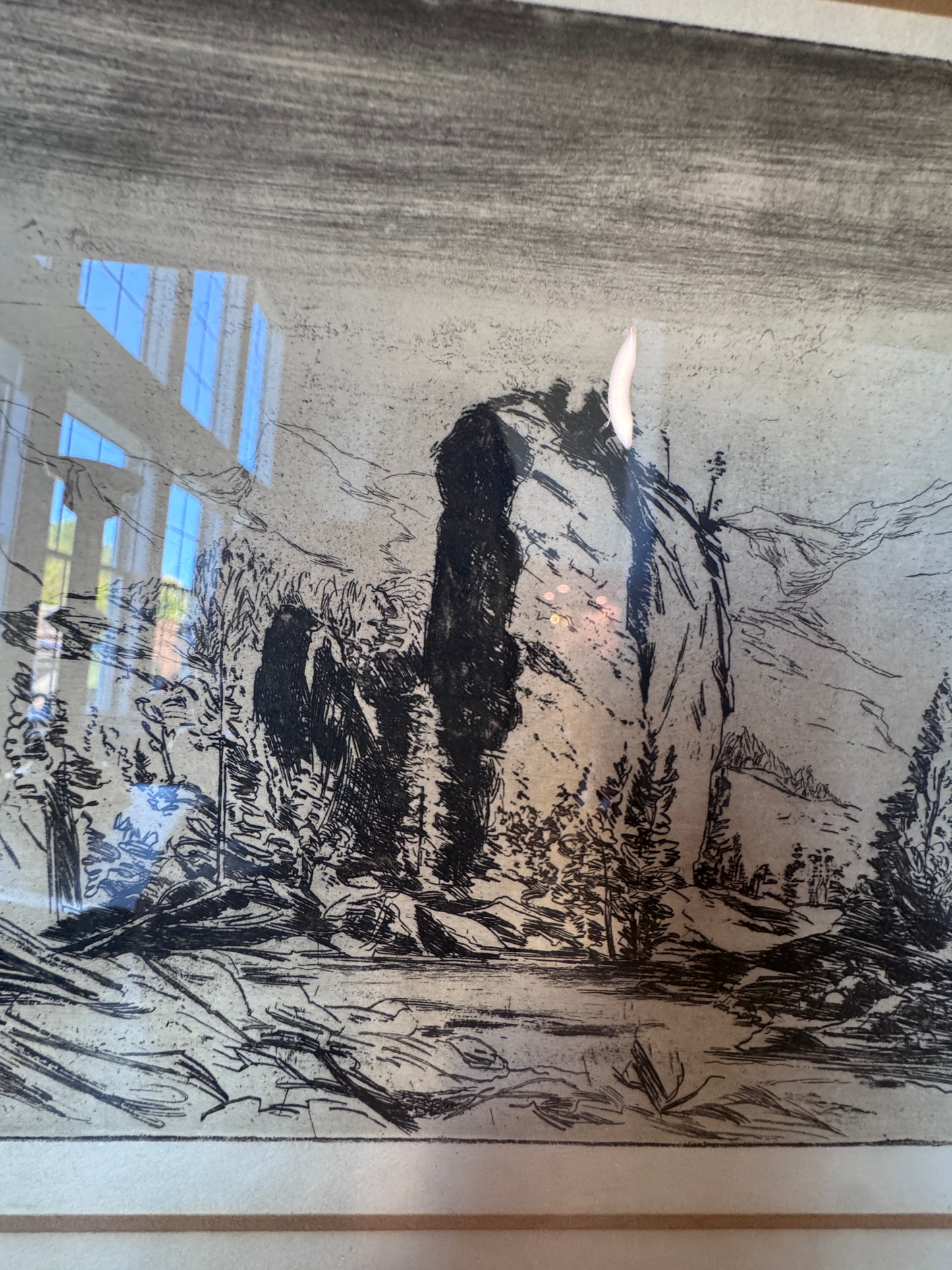 Frederic Taubes Landscape Etching - Landscape -  (1900–1981) – Unframed