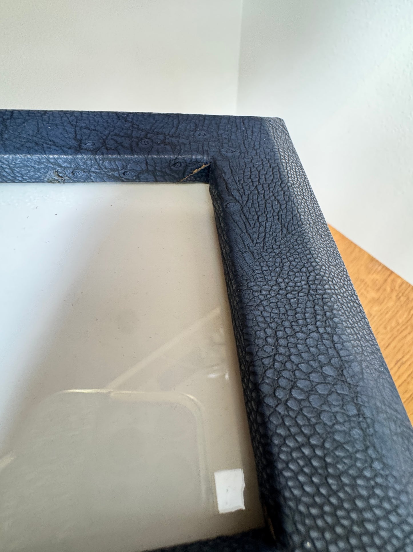 Set of 3 Navy Faux Leather Photo Frames – Colin + Justin &amp; Max Studio