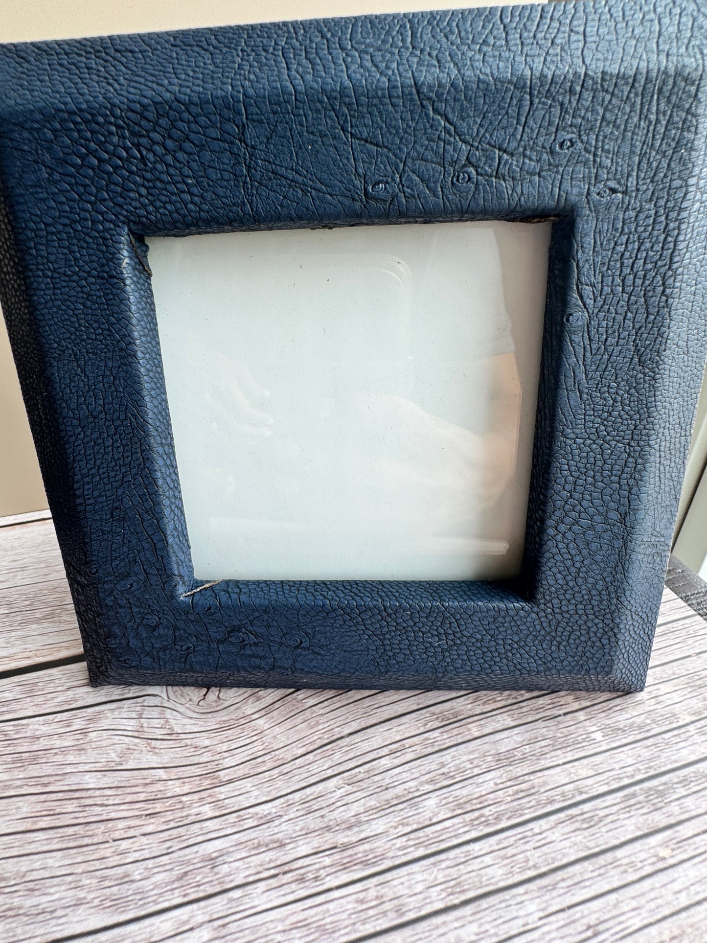 Set of 3 Navy Faux Leather Photo Frames – Colin + Justin &amp; Max Studio