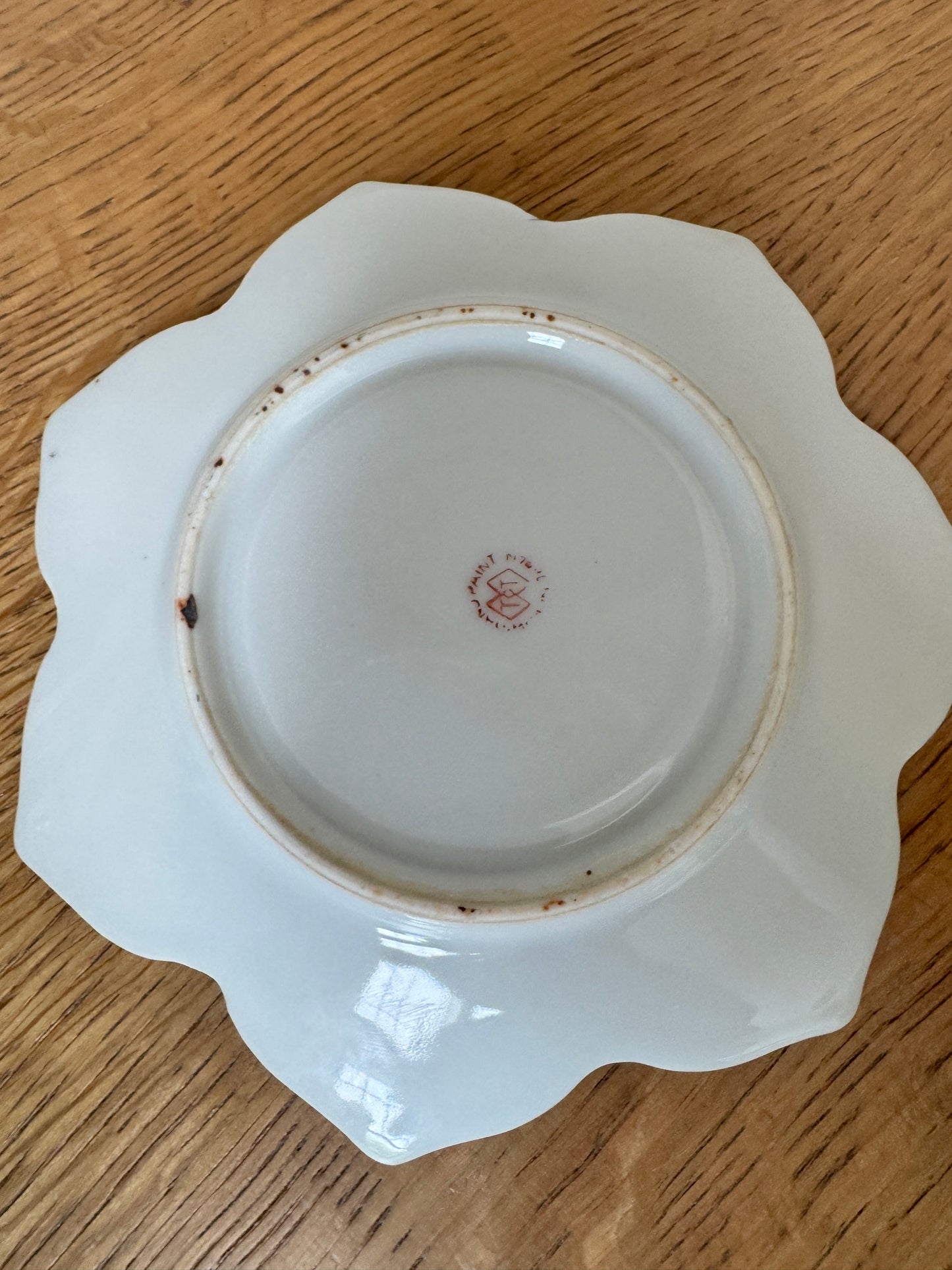 Vintage Trico Nagoya Japan Sugar Dish Set – 1930s Hand-Painted Floral with Spoon &amp; Plate