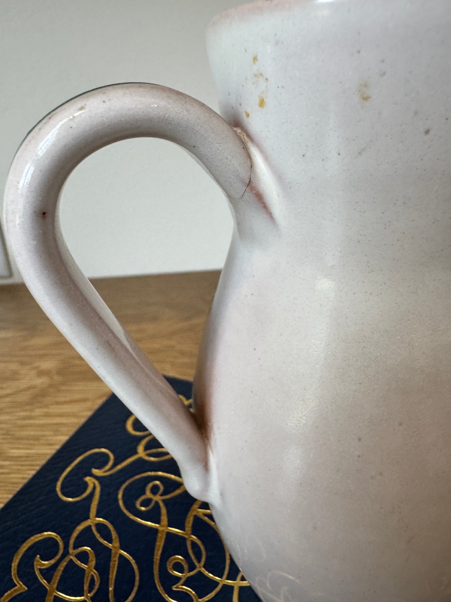 Rare Vintage Meister Switzerland Pitcher - Repaired Handle, 4.5" x 6.5"