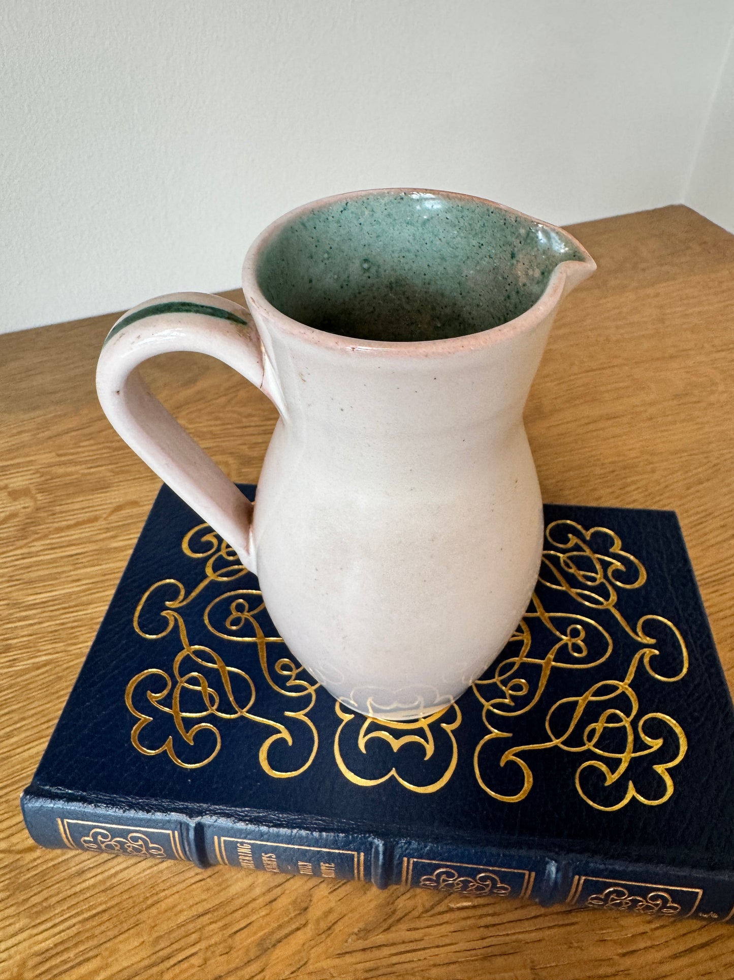 Rare Vintage Meister Switzerland Pitcher - Repaired Handle, 4.5" x 6.5"