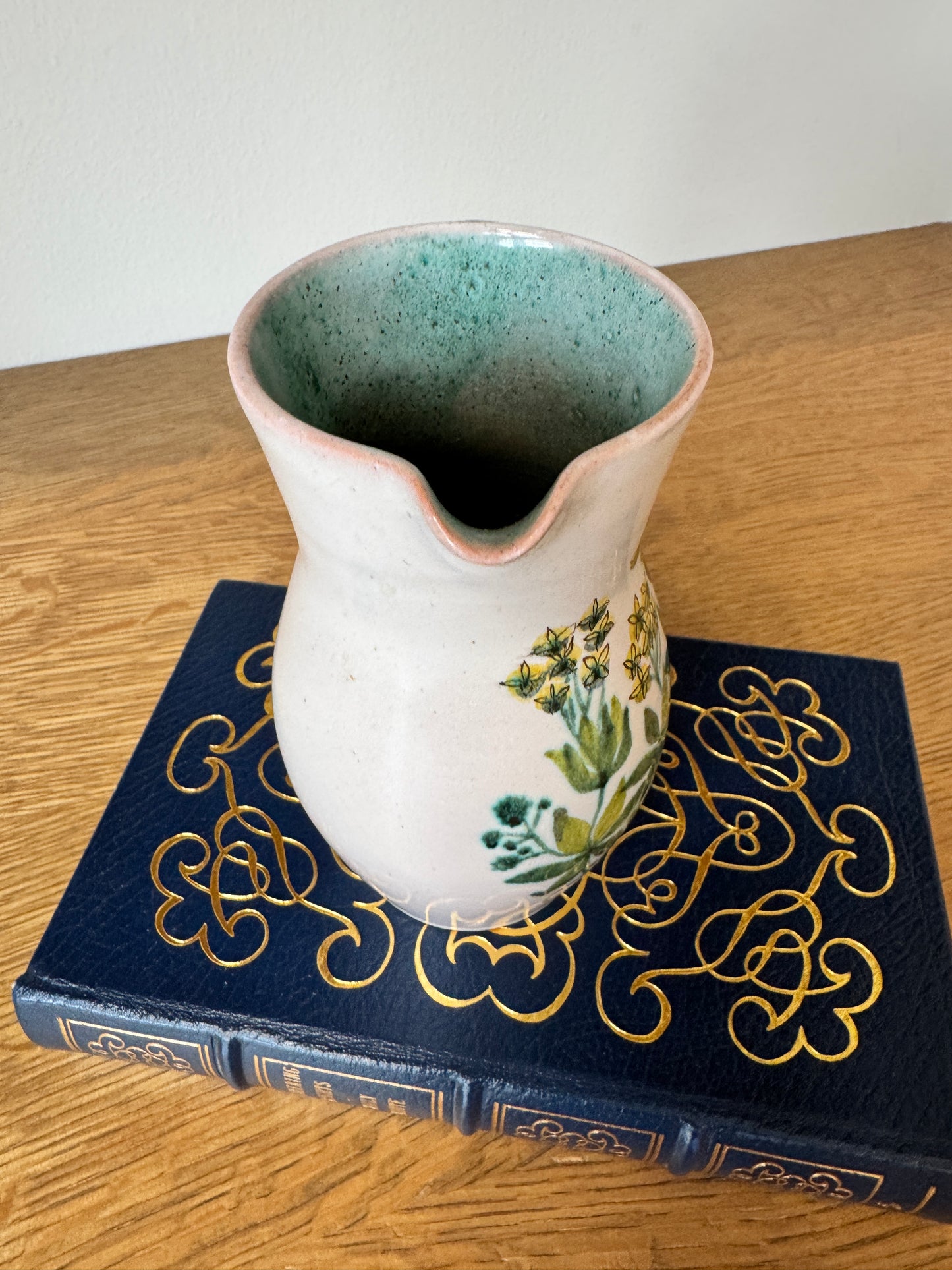Rare Vintage Meister Switzerland Pitcher - Repaired Handle, 4.5" x 6.5"