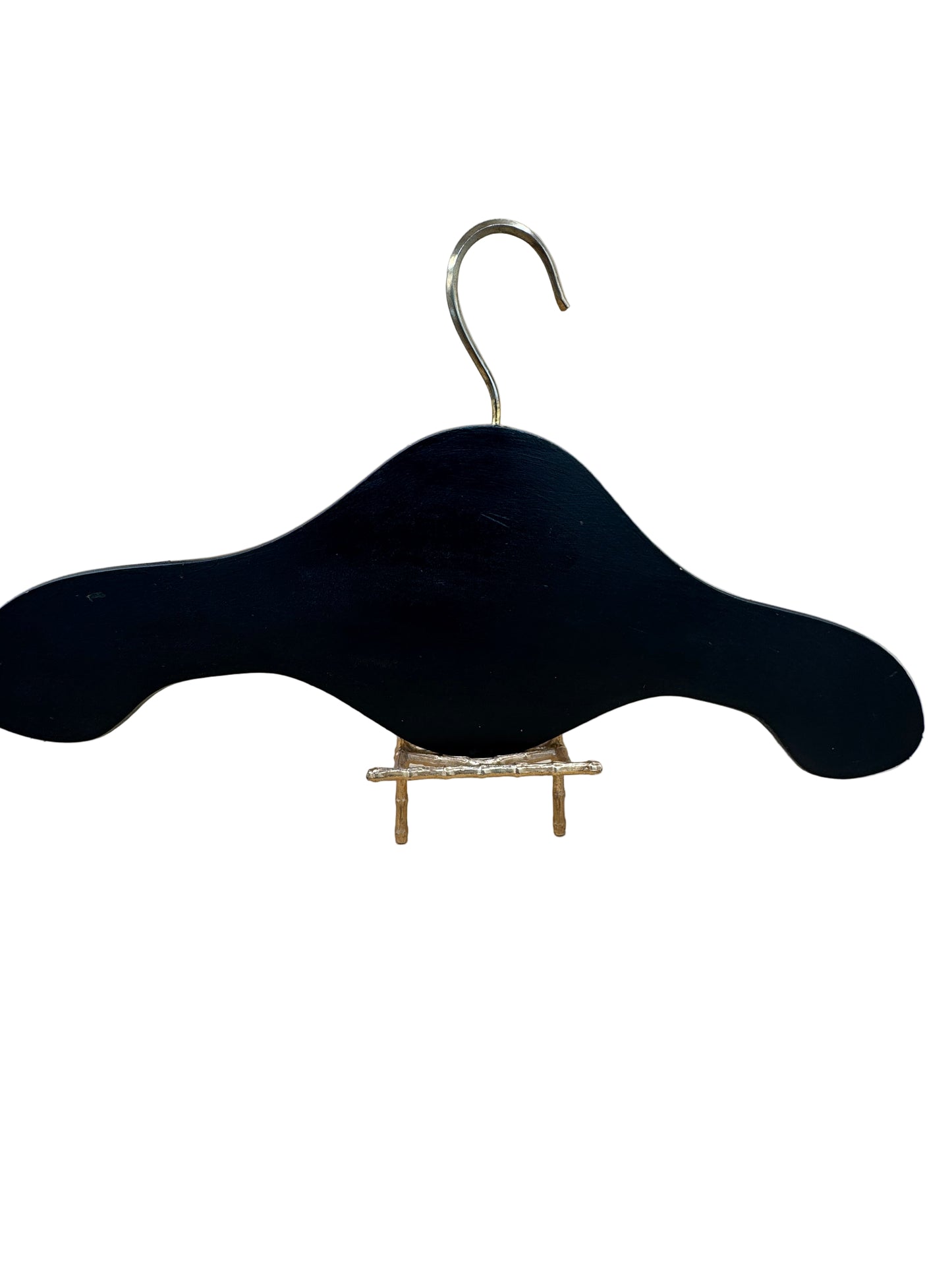 Hand-Painted Wooden Hanger with Fruit and Floral Design – Signed HS 1982