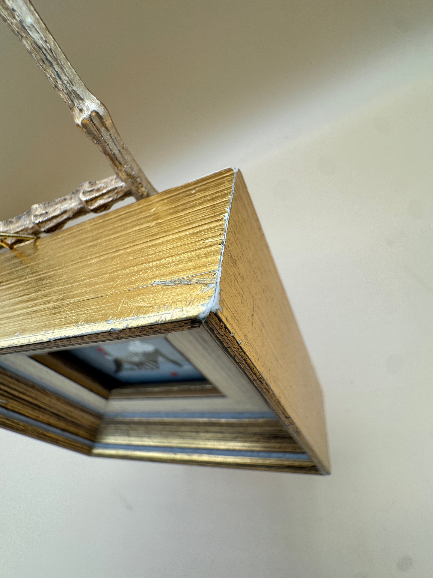 Framed Harlequin Pierrot Print by Eva Müller-Rudolf (Typed Label) – Small Theatrical Wall Art (4.5” x 4”)