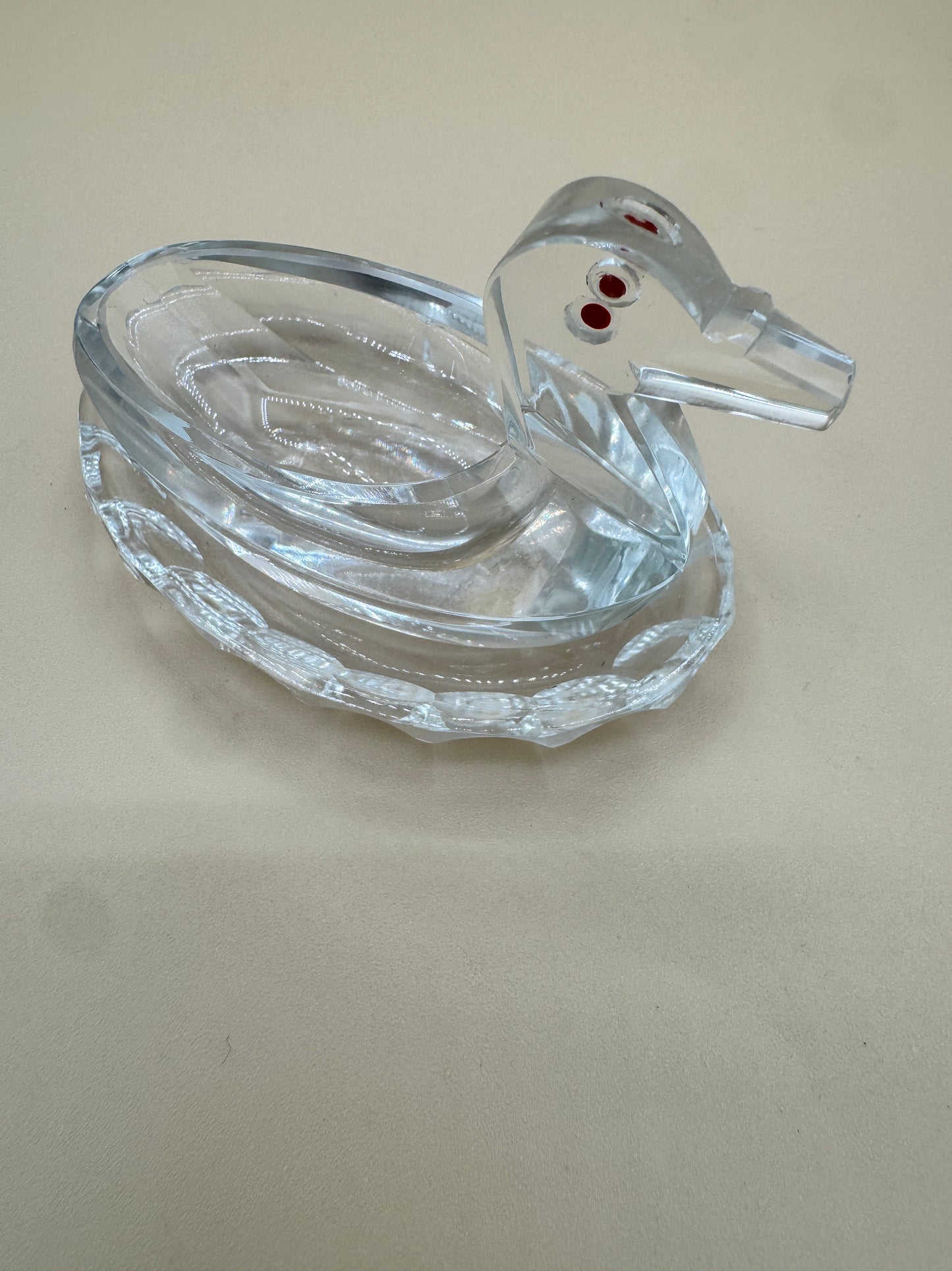Crystal Duck Salt Cellar – Made in Czechoslovakia