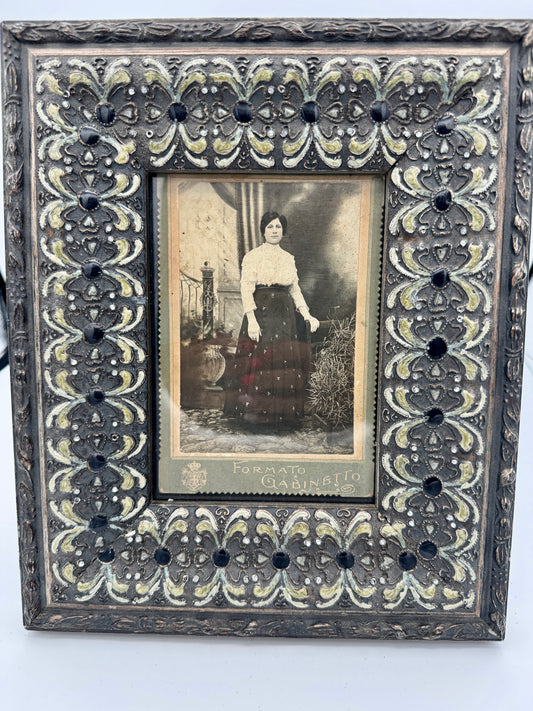 Antique Italian Formato Gabinetto Potrait - Early 1900s Cabinet Photograph