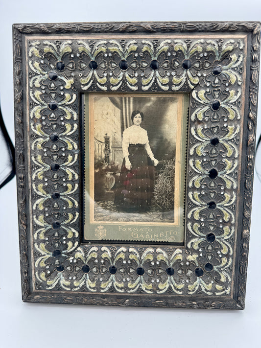 Antique Italian Formato Gabinetto Potrait - Early 1900s Cabinet Photograph