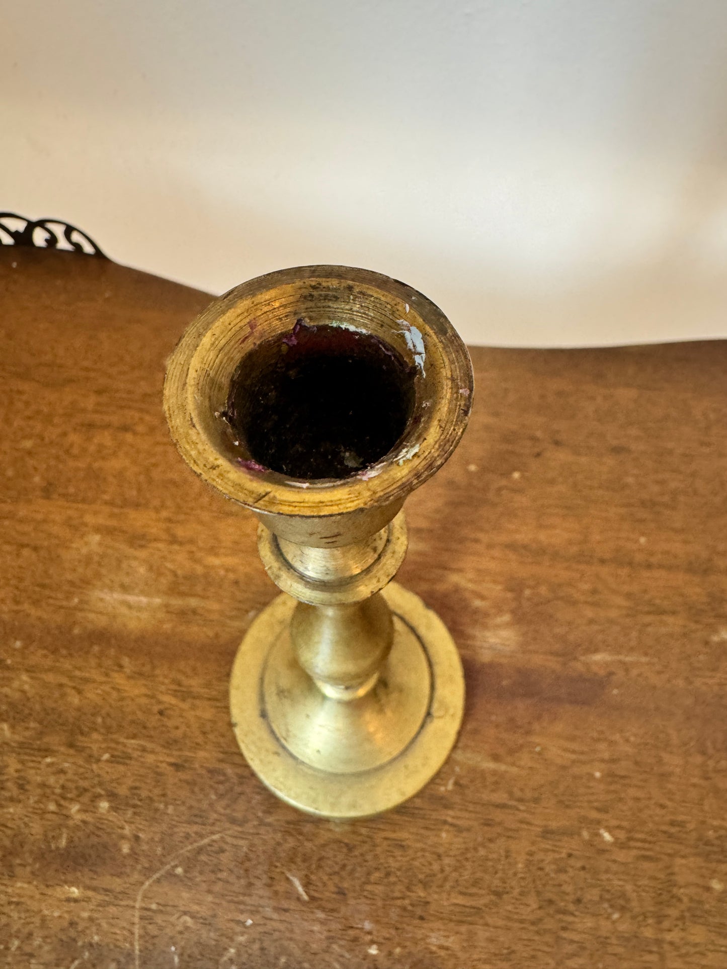 Vintage Solid Brass Candlestick – 5” Taper Holder