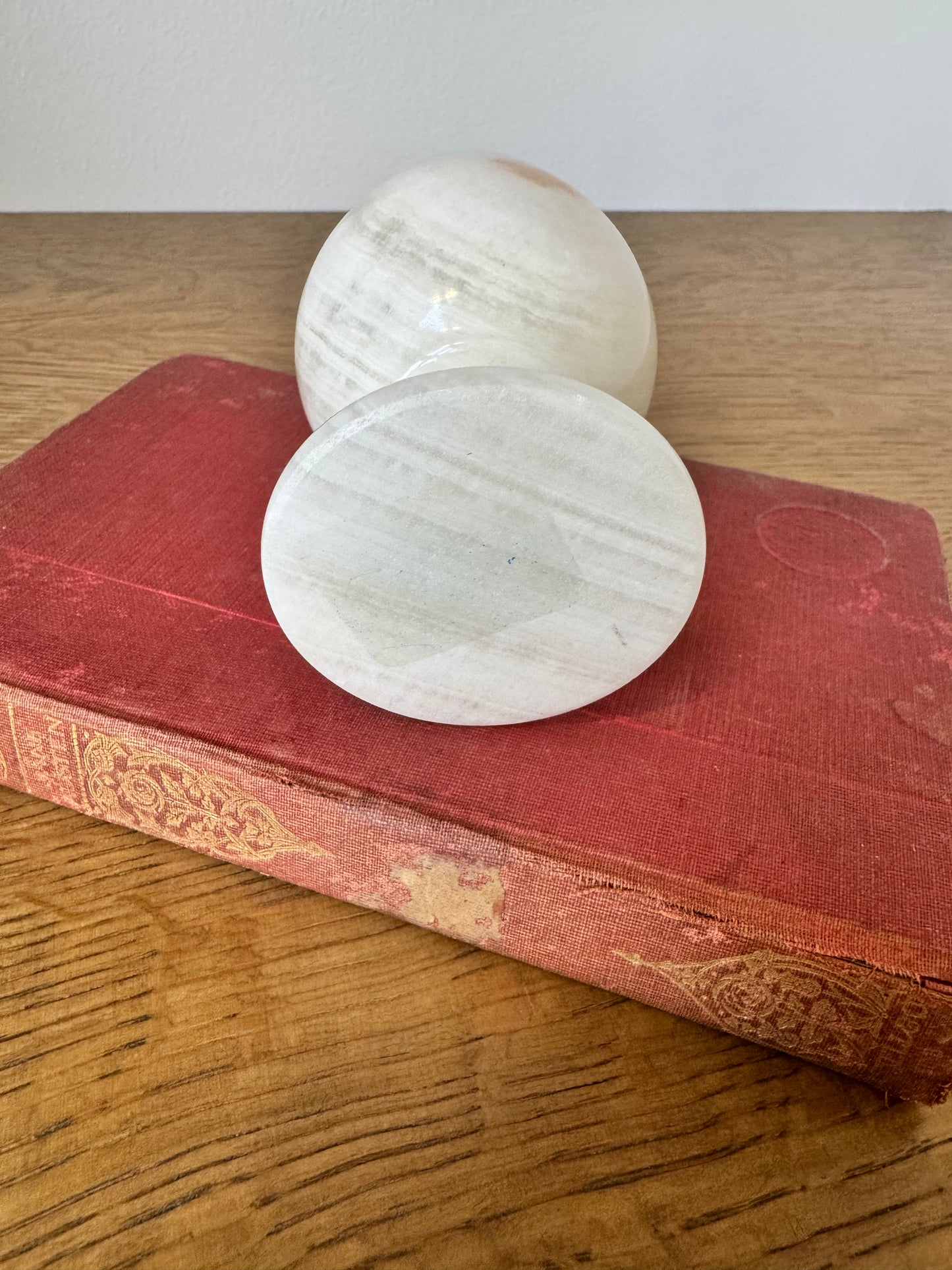 Vintage Polished Onyx Goblet – 4" Tall