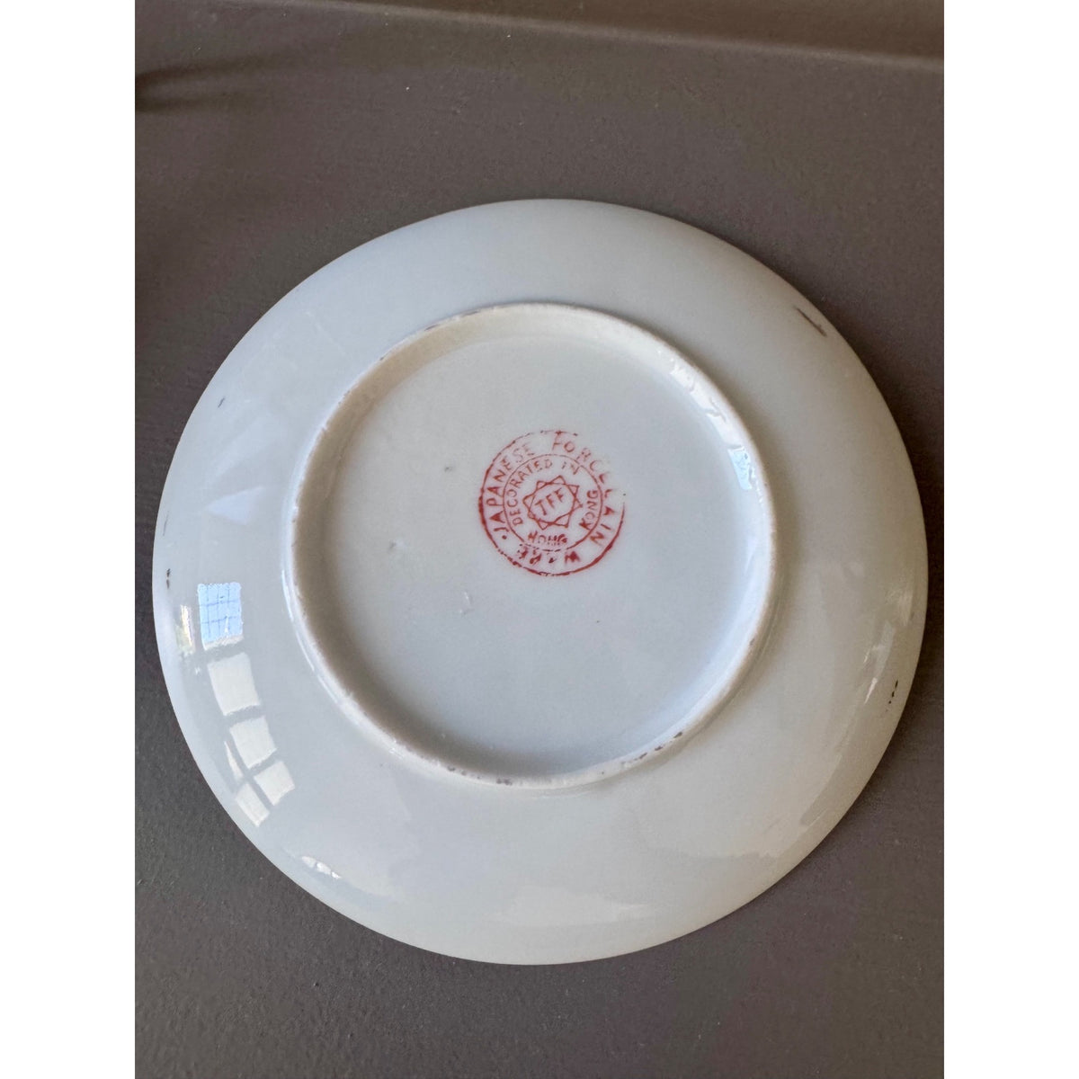 Vintage Japanese Goldfish Porcelain Teacup & Saucer
