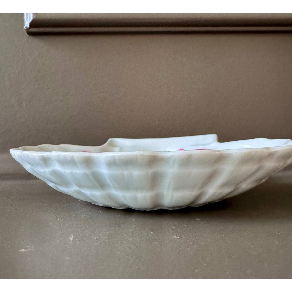 Vintage Haviland Limoges Pink Pastoral Shell Dish