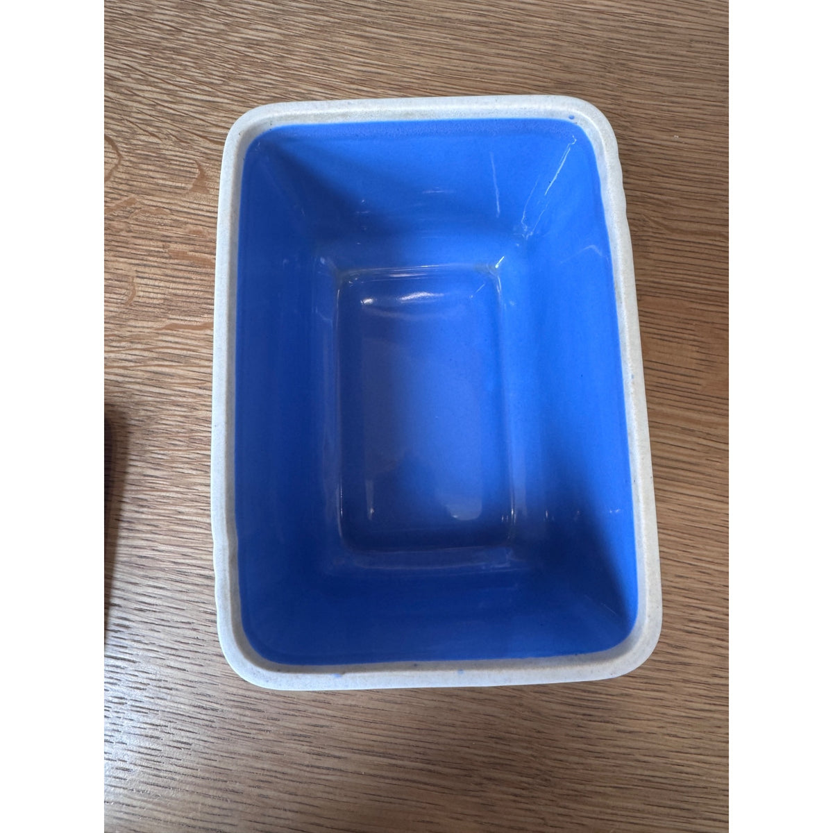 Vintage Hall China Westinghouse Delphinium Blue Refrigerator Dish with Lid