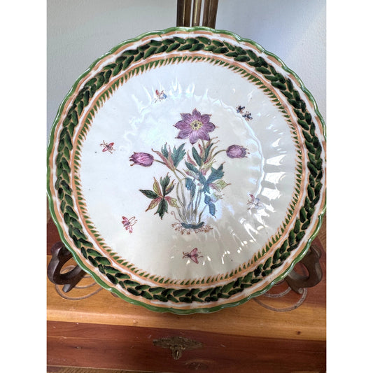 Natura Two’s Company Botanical Plate 8 Inch Floral Decorative Dish