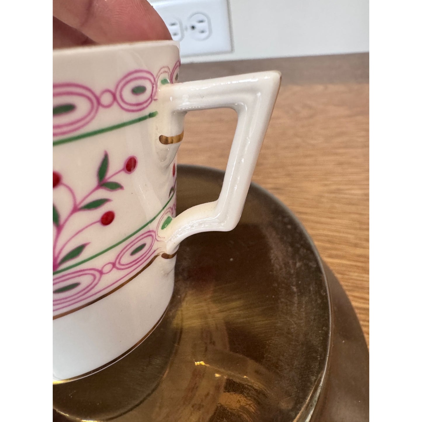 Royal Crown Derby “Brittany” Demitasse Cups | English Bone China (Cup Only)