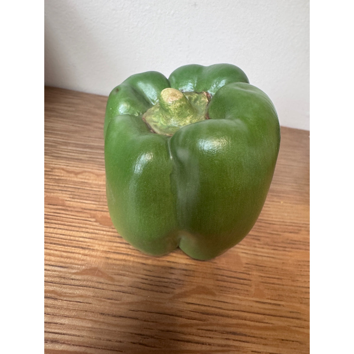 Mary Kirk Kelly Signed Green Bell Pepper Ceramic Sculpture – 1993