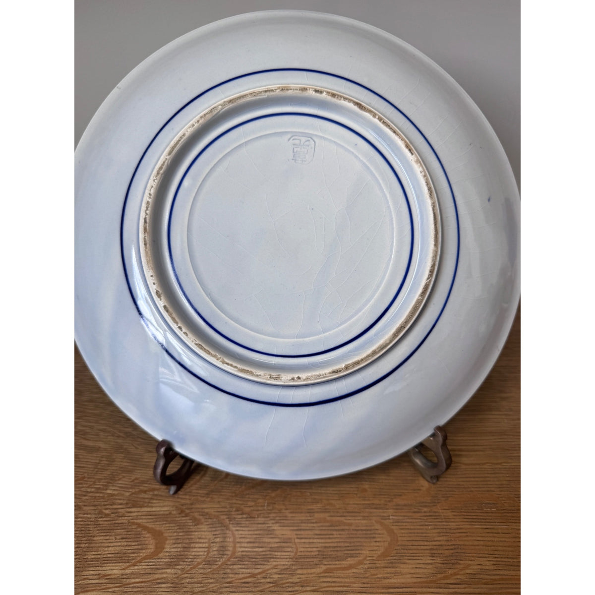 Chinese Blue White Porcelain Landscape Bowl 12.5"