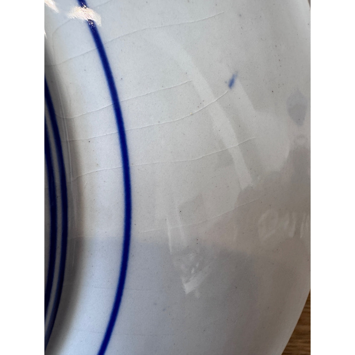 Chinese Blue White Porcelain Landscape Bowl 12.5"