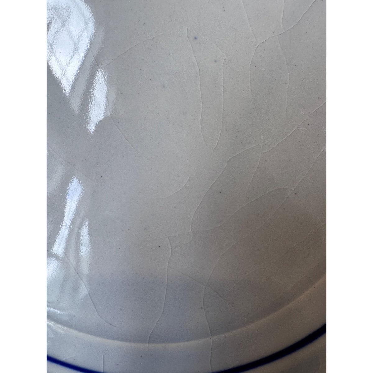 Chinese Blue White Porcelain Landscape Bowl 12.5"